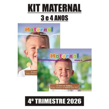 Imagem de KIT REVISTAS EBD MATERNAL (3 e 4 Anos) CPAD - 3 ALUNO + 3 PROFESSOR