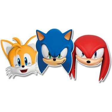 Fantasia Sonic Shadow Infantil Longa Com Máscara