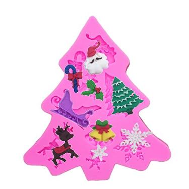 Imagem de Confeitaria dos moldes, F464 MOLDE DE SILICONE ÁRVORE DE NATAL CONFEITARIA BISCUIT