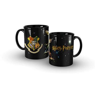 Imagem de Caneca Preta Harry Potter Bras?o Casa