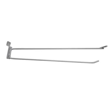 Imagem de Gancho Porta Preço Para Canaletado 4,76mm 30cm 50Un. Branco