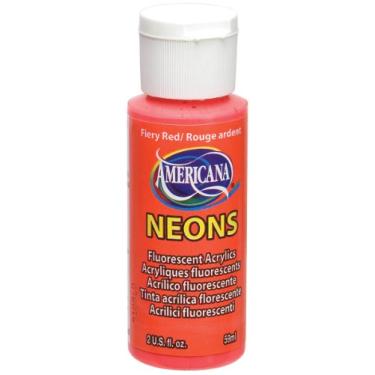 Imagem de DecoArt Tinta Neon Americana DHS4-3, 60 ml, Vermelho Fogo
