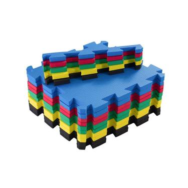 Imagem de Kit 10 Tapetes Eva Bebe Infantil 50x50x2cm (20mm) - Colorido