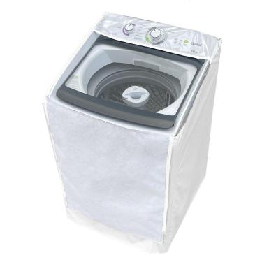 Imagem de Capa Maquina De Lavar Consul 12kg Cwh12ab Ziper Transparente Branca