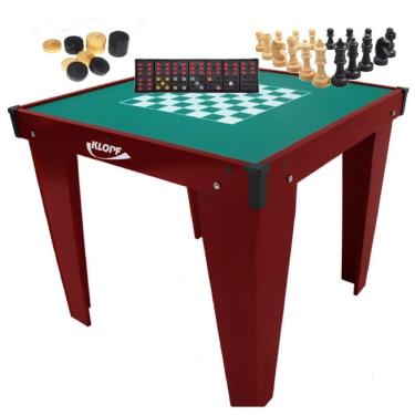 Imagem de Mesa Completa Com Damas, Dominó E Xadrez Cód. 1078119116