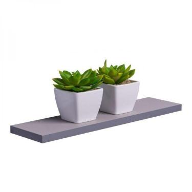 Imagem de Prateleira 50 X 15cm Cinza Claro Suporte Invisível