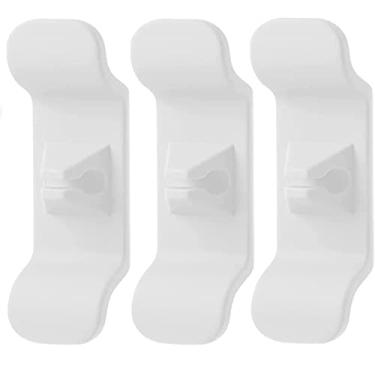 Imagem de Organizador de cabos para eletrodomésticos, pacote com 3 organizadores de cabos para armazenamento de pequenos eletrodomésticos, fritadeira de ar, torradeira, liquidificador, cafeteira (branco)