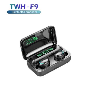 Imagem de Fone De Ouvido Bluetooth 5.1 TWH-F9 Sem Fio Preto