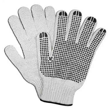 Imagem de Luvas De Algodão Tricotada 4 Fios Com Pigmento Pvc 7Jg Eda