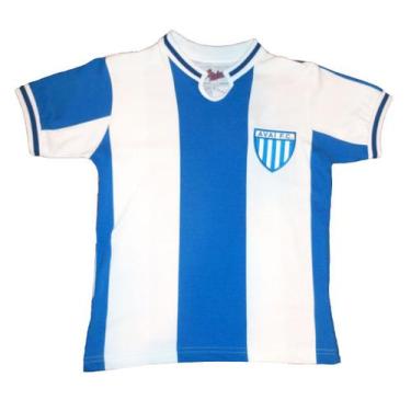 Imagem de Camisa Avaí 1975 Liga Retrô Infantil  Azul E Branca 6