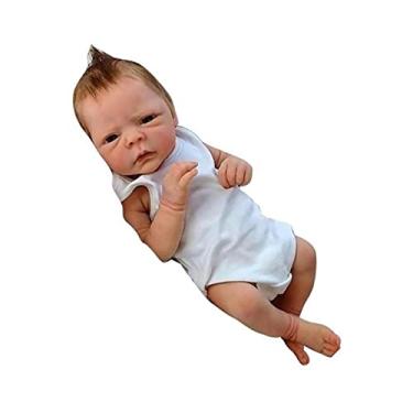 Boneca Bebê Real Baby – 45,7 cm de silicone recém-nascido, bebê que parece  real recém-nascido, o melhor aniversário