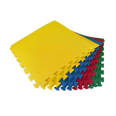 Imagem de Kit 15 Placas Tatame Tapete Eva Infantil 50x50x1cm Bebê - Colorido