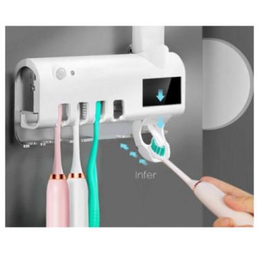 Imagem de Porta Escova De Dentes Esterilizador Ultravioleta Dispenser - Lip Irm