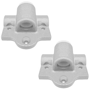 Imagem de Surmeny Marine 2 peças de soquetes de bloqueio de remo de barco de alumínio pato de pesca Jon barco redondo estilo Gunwale