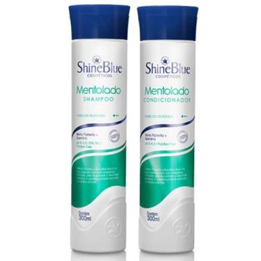 Imagem de Shampoo E Condicionador Para Cabelos Oleosos Shine 300ml - Shine Blue