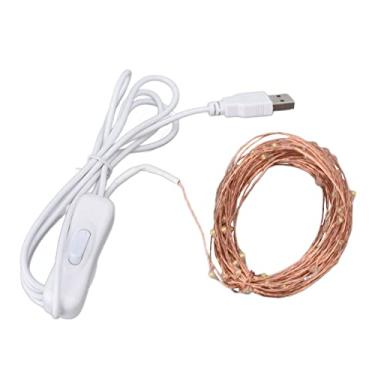Imagem de Luz de fio de cobre USB fácil de usar com economia de energia USB luzes de fada luz quente DIY uso ao ar livre