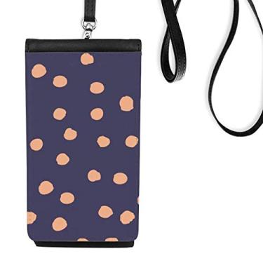 Imagem de Bolsa para celular Paint Point Abstract Plants Ar bolsa para pendurar celular bolso preto