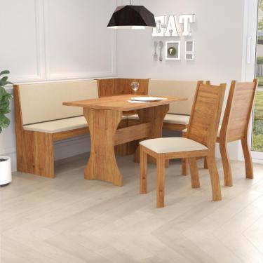 Conjunto Mesa de Jantar e 6 Cadeiras Tiê CabeCasa MadeiraMadeira