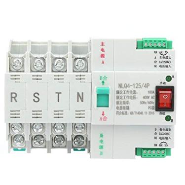 Imagem de Interruptor de transferência CA, interruptor de alternância de transferência automática de energia dupla 400V 4P 63/80/100A(100A)