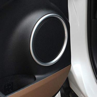 Imagem de JIERS Para Lexus NX 200 2015 2016, acabamento de tampa de buzina interna de porta de carro fosco ABS acessórios de estilo de carro 4 peças