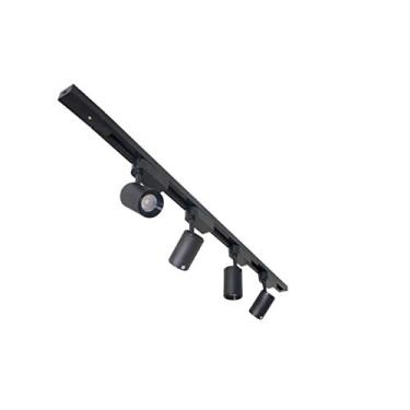 Imagem de Trilho Eletrificado 2 Metros + 4 Spots 7w Led (Preto - Luz 6000K Branco Frio)