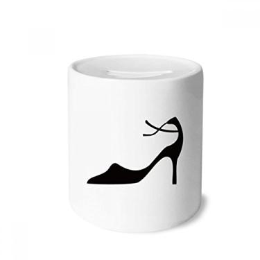 Imagem de DIYthinker Saltos altos Gráficos Simples Contorno Preto Caixa Dinheiro Caixa Cerâmica Porta-Moedas Presente