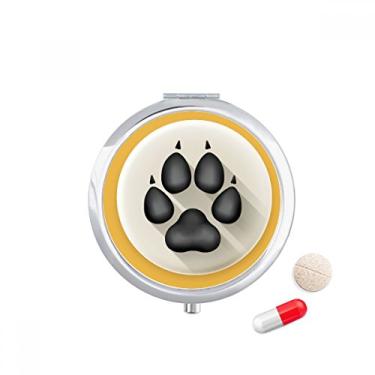 Imagem de Lovely Dog Gaws Caixa de comprimidos com padrão preto para guardar remédios