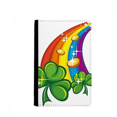 Imagem de Clover Rainbow Ireland St.Patrick's Day Porta-passaporte Notecase Burse capa carteira porta-cartões