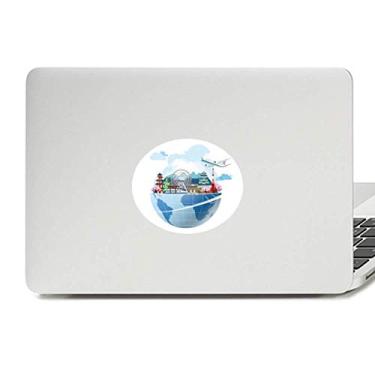 Imagem de Travel Journey Japan Sakura Plane Vinil Emblema Gráfico Laptop Adesivo Notebook Decalque