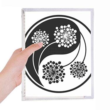 Imagem de Caderno de flores Yin-yang Culture Customs com folhas soltas e diário recarregável