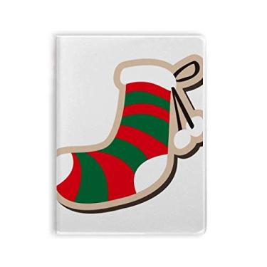 Imagem de Meia de Natal, desenho animado, caderno, capa de chiclete, diário de capa macia