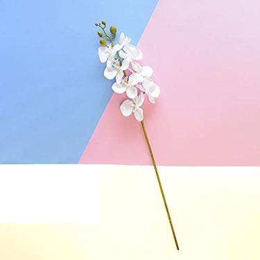Imagem de Flores Artificiais Haste de Orquídea Média Branca | Linha Permanentes Formosinha
