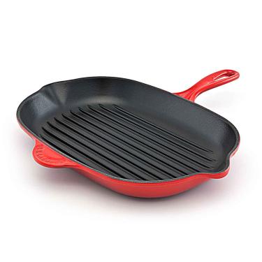 Imagem de Grelha Oval 32 cm Vermelho Le Creuset