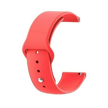 Imagem de Pulseira Amazfit Gts Bip Bip2 Bip Lite Silicone 20mm Toque Macio [FIT IT] (Vermelho)