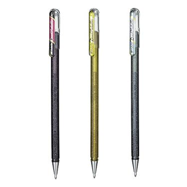 Imagem de Caneta Hybrid Dual Metallic Pentel Kit com 3 Cores 0.8mm