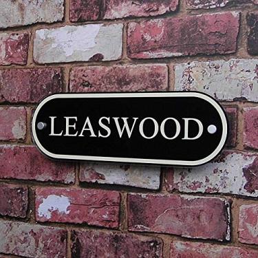 Imagem de Placa com os números das casas Rústico Personalizar Placa com o nome da casa personalizada Placa de endereço Número da porta Placas clássicas de propriedade