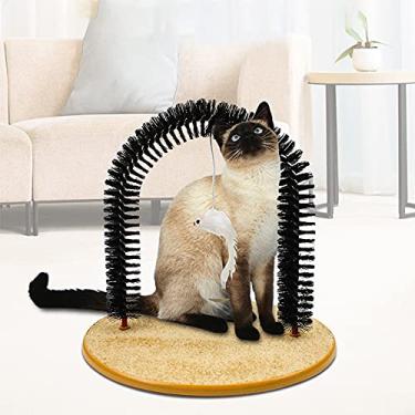 Imagem de Auto massageador para gatos, auto-arranhador de gatos, escova de brinquedos para gatos, Staright