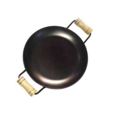 Imagem de Chapa Disco Arado Chapa de Aço Alça Madeira 40cm