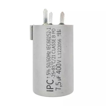 Imagem de Capacitor P/ Ventilador 3 Pinos 7,5uf 50/60hz 400v Loren Sid