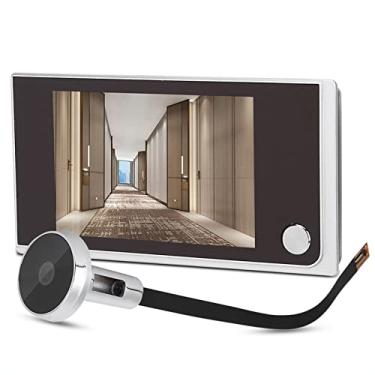 Imagem de Campainha De Vídeo Residencial, Campainha Digital De 3,5 Polegadas, LCD Olho Mágico De 120 Graus Campainha Eletrônica Colorida Câmera IR Visualizador De Porta Para Escritório Doméstico