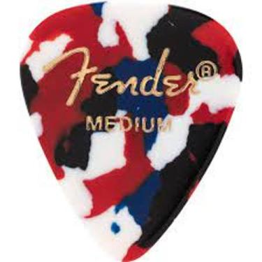 Imagem de Palheta Fender Shape Classic Medium Confetti Kit C/ 3 Unidades