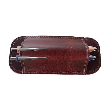 Imagem de Canivete Bainha | Couro EDCs Pocket Slip para facas dobráveis - 2,16 x 0,98 x 4,72 pol. Couro EDCs Multiferramenta Acampamento Caça Pesca Canivetes Coldre Hersil