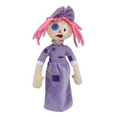 Imagem de MOBYAT O AMA-zing Dig-ital Cir-cus Plush, Palhaço de Circo de Pelúcia Roxo, Brinquedo de Pelúcia para Crianças, Decoração e Presente para Ocasiões Especiais