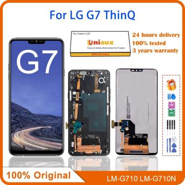 Imagem de 6.1 "Original Para LG G7 ThinQ G710 G710N G710TM G710EM Display LCD Substituição Do Digitador Da
