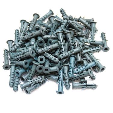 Imagem de 500 Bucha de Fixação Convencional com Anel 10mm Tijolo Bloco Parede - IvPlast