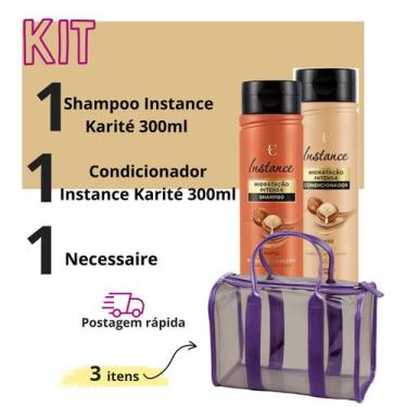 Imagem de Kit Shampoo Condicionador Karité Nutrição E Vitaminas - Eudora