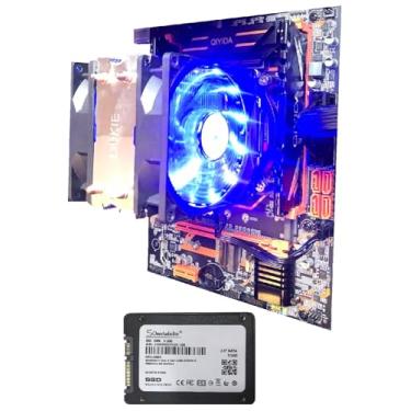 Imagem de Kit PC Gamer X99 Xeon E5 2680v4 14 Núcleos (Ryzen 5 5600) + 32GB DDR4 + SSD 512GB + Cooler 2 Fans LED