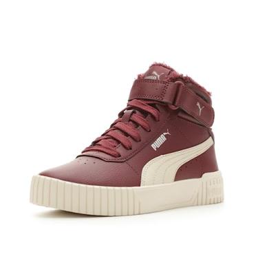 Imagem de PUMA Tênis infantil unissex Carina 2.0 Mid Winter, Jasper-escuro alpino Snow-puma prata, 18