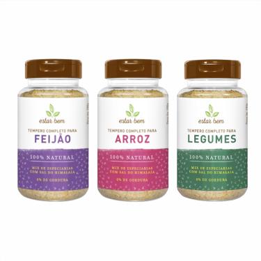 Imagem de Kit 3 Temperos Estar Bem 190g: Feijão, Arroz, Legumes