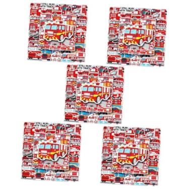 Imagem de Toyvian 250 Unidades Adesivos De Caminhão De Bombeiros Álbum De Recortes Adesivos Para Notebook Adesivo De Garrafa De Agua Adesivos Impermeáveis ​​em Pvc Lambreta